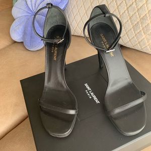 Saint Laurent Black Heels - Jane 110 Sandal
